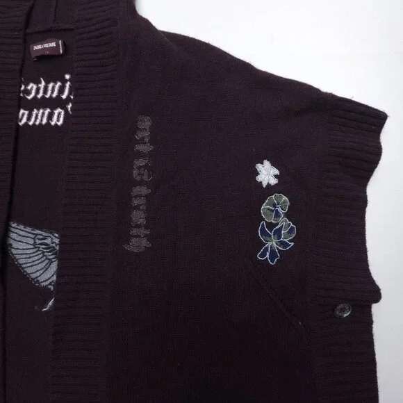 Zadig & Voltaire Inna Cashmere Embellished Cardigan - Picture 8 of 16